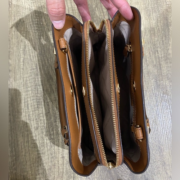 MICHAEL KORS Edith Small Logo Satchel C/W Cross Body Shoulder Strap - Picture 9 of 12